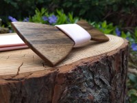  Men's set - wooden bow tie and braces