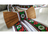 Folklore set - wooden bowtie and braces