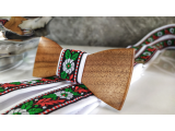 Folklore set - wooden bowtie and braces