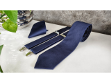 Tie with braces and tisuess